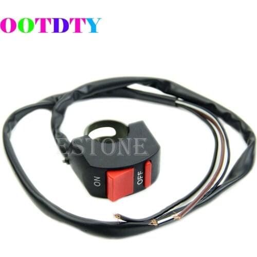 OOTDTY ON/OFF Switches Universal Handlebar Motorcycle Kill Switch ON/OFF Button Bullet Connector APR22_0