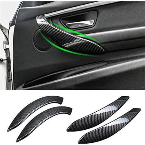 Suitable for BMW 3 series F30 F31 2013-18 GT F34 14-18 and 4 series F36 15-18 ABS carbon fiber color exterior inner door handle