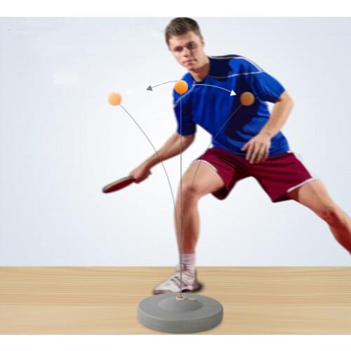 Portable Soft Shaft Ping pong Robot Table Tennis Trainer Elastic Training Fixed Rebound Trainer Indoor Table Tennis Training