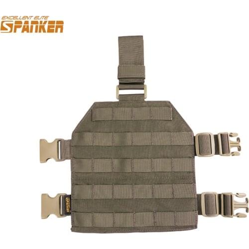 EXCELLENT ELITE SPANKER Molle MOLLE Drop Leg Panel Universal Legs Hanging Plate Jungle Tactical Combat Accessories