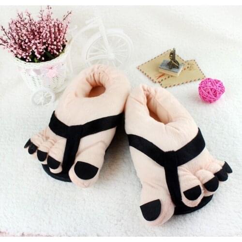 Cosplay Toe Cute Cartoon Winter Indoor Slippers for Women Female Ladys Pink Plush Anti-slip Slipper Warm Fluffy Slippers