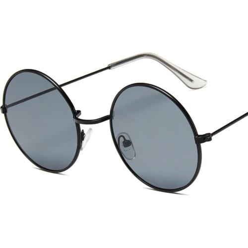 Retro Round Sunglasses Women Brand Designer Tinted Lens Sun Glasses Women Alloy Mirror Female Oculos De Sol Hippie Chic Style