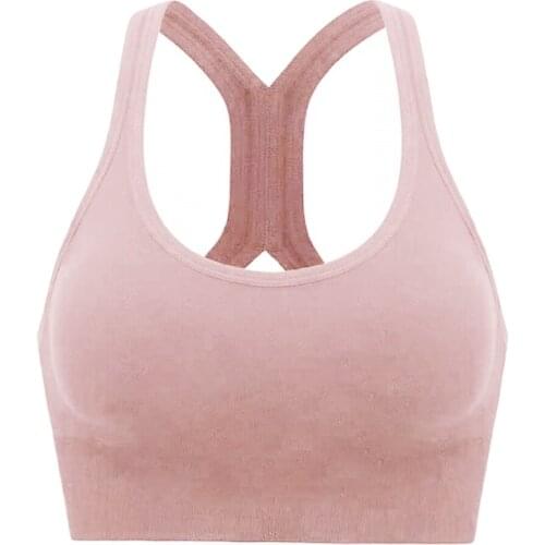 Racerback Sports Bra Wirefree Fitness Gym Activewear Lingerie Tank Top Vest Sports Bras for Outdoor Sports