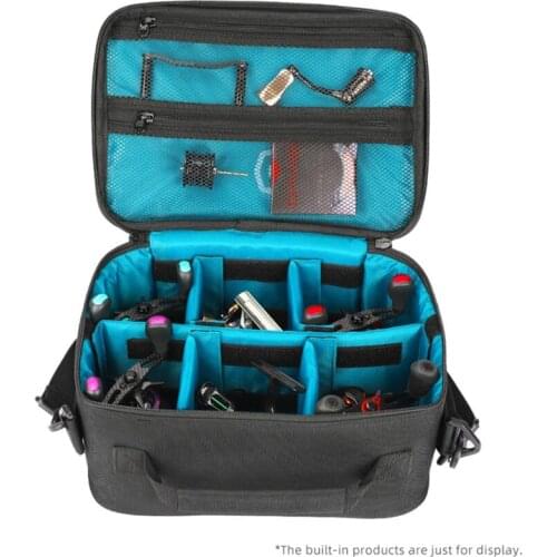 Fishing Reels Storage Bag Large Capacity Removable Partition Waterproof Adjustable Fish Reel Storage Case