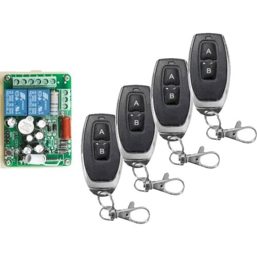 Universal AC 220 V 10 A 10A relay RF radio Wireless Remote Control light switch Receiver Transmitter