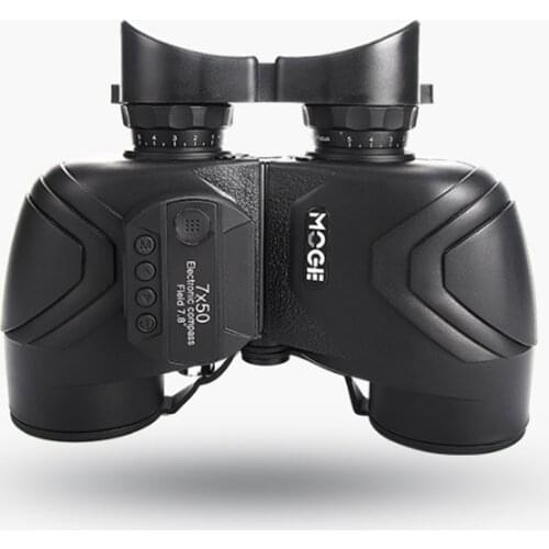 MOGE Nitrogen-filled Waterproof Anti-fog 7X50 Binoculars HD High-definition with Electronic Compass Telescope