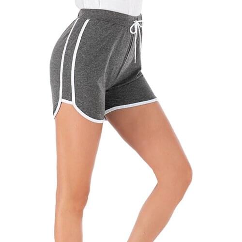 Female Sport Shorts Sexy High Waist Yoga Shorts Casual Trousers for Women Black/Dark Gray/Orange/Blue