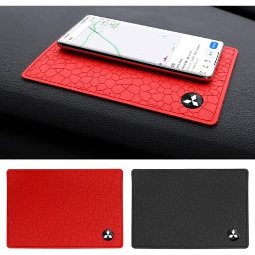 1Pcs Car Styling Anti-Slip Mat Accessories Silicone For Mitsubishi Ralliart Outlander Pajero Jinxuan ASX Lancer Ex Galant Grandi
