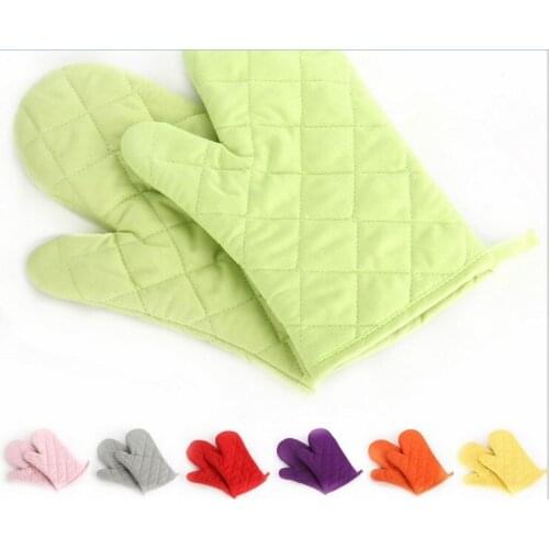 100s/lot New Kitchen Glove Heat Resistant Silicone Oven Pot Holder Baking BBQ Cooking Mitts Gift