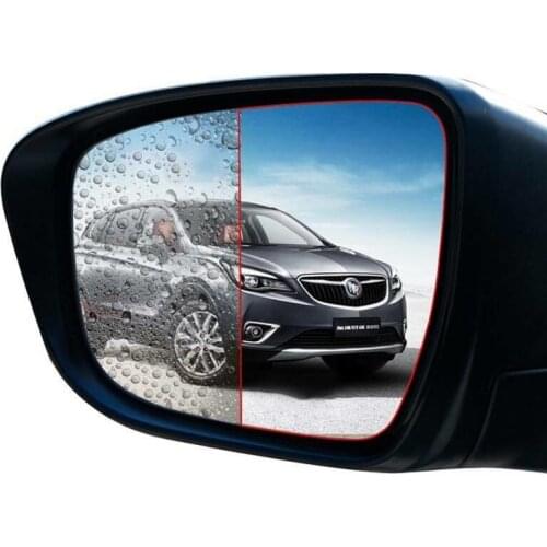 2/6pc Car Rainproof Rearview Mirror Sticker Anti Fog Rain Shield Film Rain-Proof Window Membrane Car Stickers