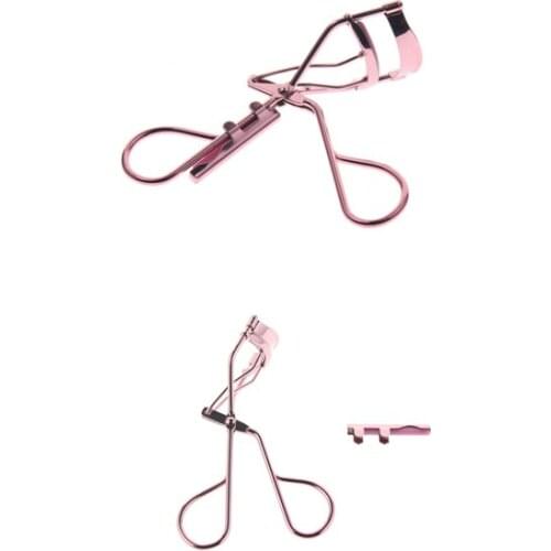 2Pcs/Set Professional Rose Gold Eyelash Curler Eye Lashes Curling Clip Eyelash Cosmetic Makeup Tools Accessories For Women Girls