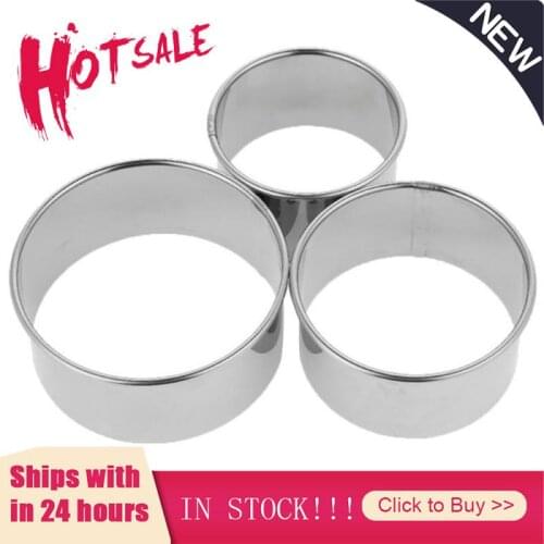 3Pcs Round Shaped Dough Cutting Tool Kitchen Gadgets Stainless Steel Dumplings Cutter Portable Dumplings Wrappers Molds