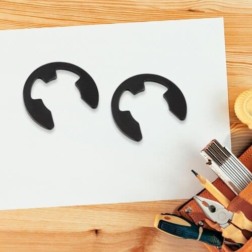 480Pcs M 1.2-M12 Retainer Ring E Type Complete Specifications Carbon Steel Assorted Circlip Washers for Rotating Shaft