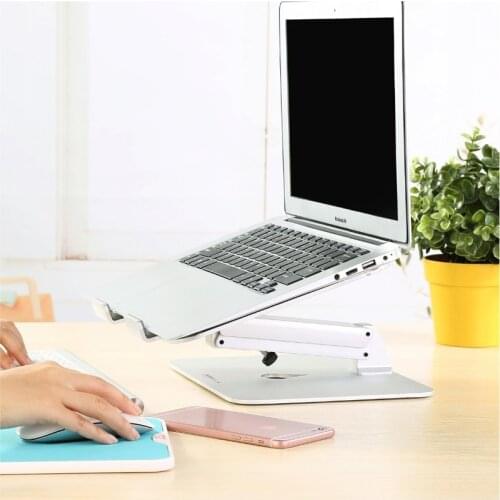 Height adjustable 20kg aluminum laptop desk stand tablet bracket foldable monitor mount compact pad desk support Led bracket