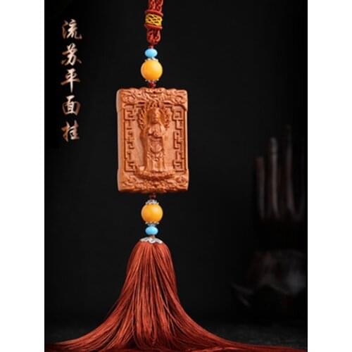 Auto Accessories Car Pendant Stand Guanyin Plane Tassel High-end Rearview Mirror Pendant Small Gift