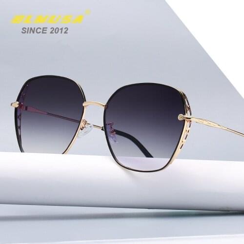 BLMUSA 2021 New Fashion Sunglasses Women Brand Design Fashion Sun Glasses For Women Hip Hop Style Simple Butterfly Glasses UV400