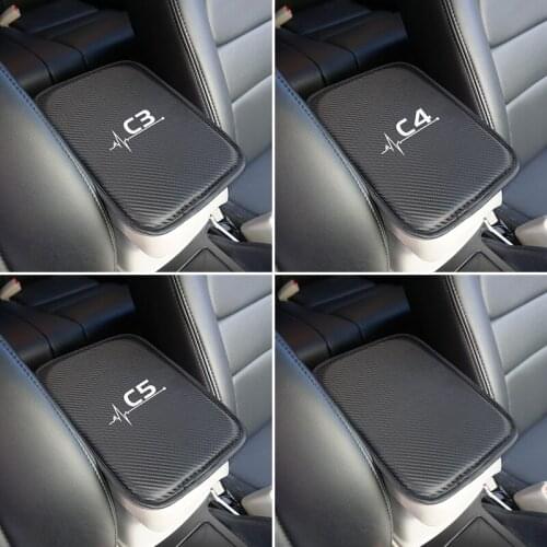 Interior Universal Size Car Armrest Pad Covers for Citroen C3 C3-XR C4 C5 Accessories Car Styling