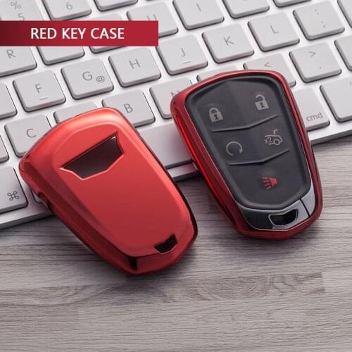 Tpu Car Key Case Cover For Cadillac Escalade SRX ATS CTS XTS XT5 2019 2020 Key Shell Holder Accessories