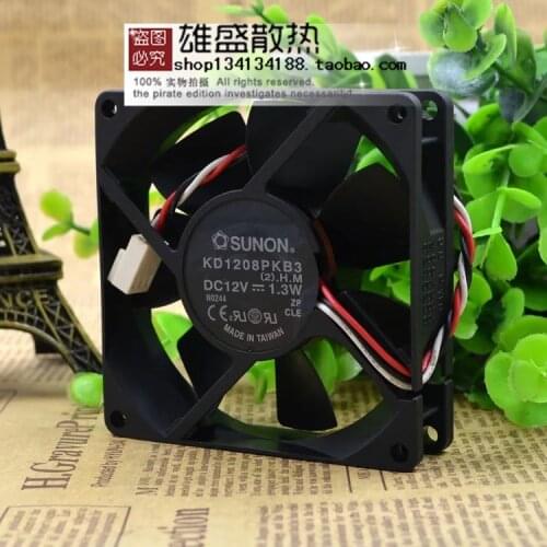For Sunon Kd1208pkb3 8020 8cm 12V 1.3W Case Mute Fan