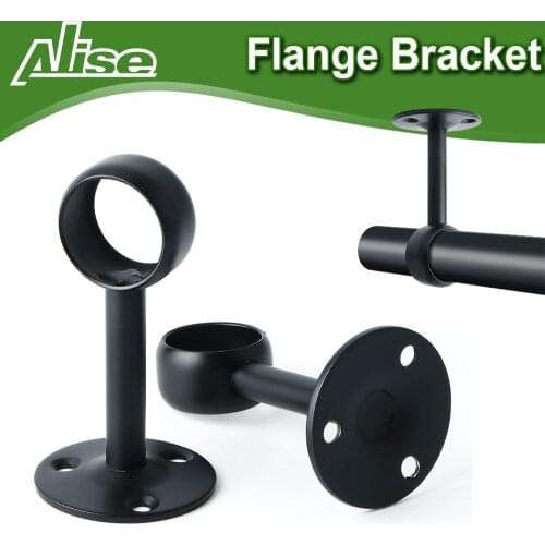 4pc Stainless Steel Flange Bracket 25mm Pipe Bracket Clothes Rod Seat Hanger Closet Rod Support Socket Flange Pipe Bracke