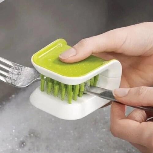 Creative U-shape Cleaning Brush Multifunction Kitchen Knife Fork Chopsticks Tableware Ceaning Tool Home Kichen Accessories