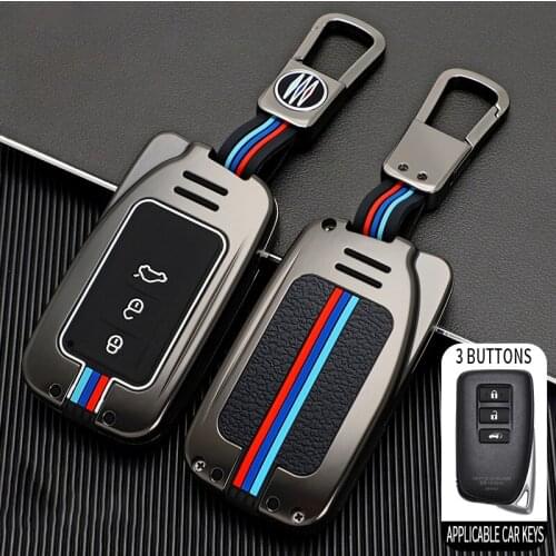 Metal Car Smart Key Case Cover For Lexus NX GS RX ES GX LX RC IS 250 200 350 300H 450H CT200 RX270LX NXIS Shell Fob Accessories
