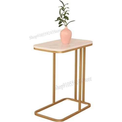 Marble Table Small Coffee Table Modern Minimalist Living Room Sofa Corner Table Home Light Luxury Creative Side Table Movable