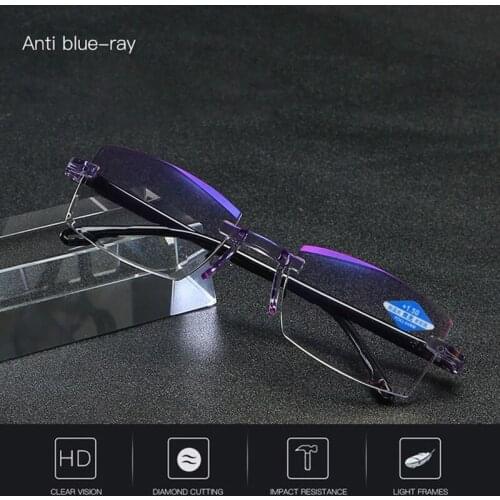 Sapphire High Hardness Anti-Blue Progressive Far And Near Dual-Use Reading Glasses For Men Women ASD88