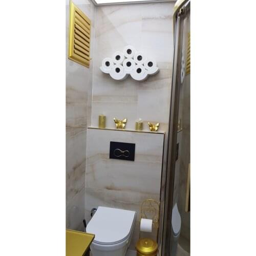 Multiple Toilet Paper Tissue Holder Wc Sheet Roll Cuvette Storage Organiser Shelf Bathroom Accessories Wall Mounted Shower Rack