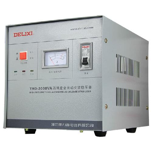 Single phase voltage stabilizer TND-3KVA 3KW household refrigerator PC stabilizer 3000W dual output 110V&220V high accuracy