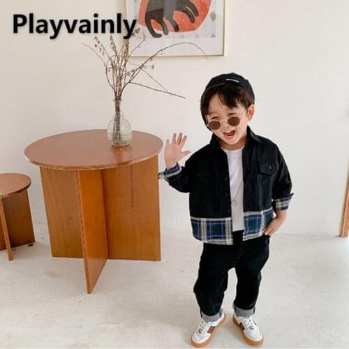 Playvainly Long Sleeve Shirts For Boys
