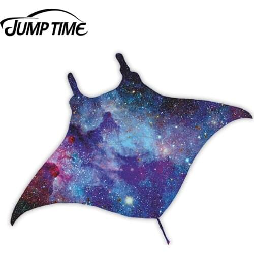 Jump Time Manta Ray Vinyl Stickers Space Ocean Sticker Laptop Luggage JDM Decal Car Wrap Bumper Trunk Truck Graphics
