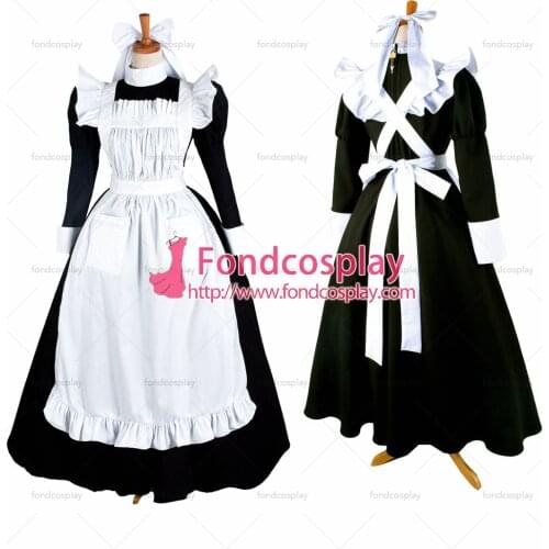 Sissy Maid Dress cotton Lockable Uniform Cosplay Costume Tailor-made[G1410]