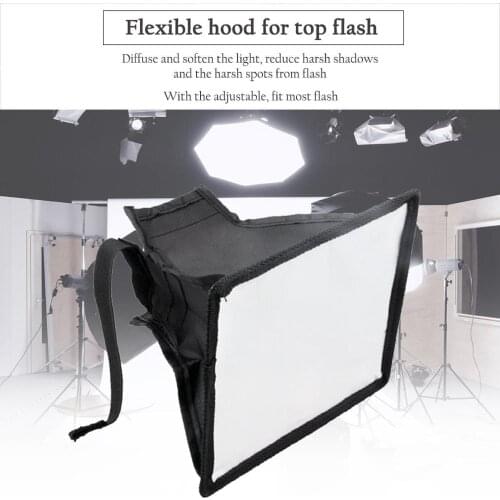 Diffuser Softbox 20 x 30cm Universal Foldable Flash Light Diffuser Softbox Soft box for Canon for Nikon DSLR Camera