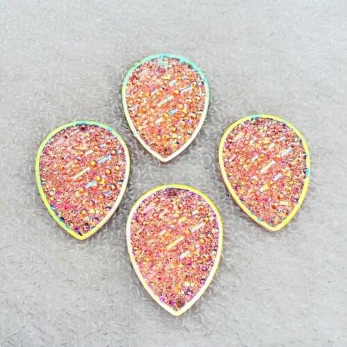 6pcs 30*40mm rhinestone crystal AB flatback Rhinestones for Jewelry 3D- dress decoration 2-Hole-B204