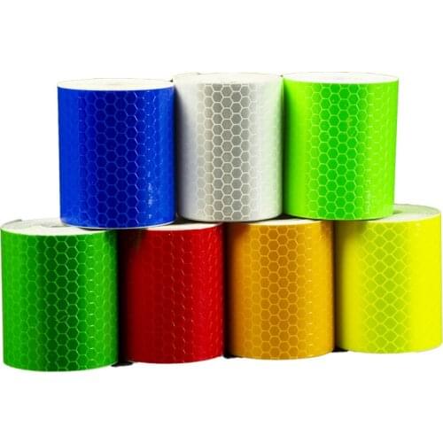 300X 5cm Warning Tape Car Stickers Reflectivo Moto Reflective Stickers Reflector Adhesiva Auto Car Crystal Film Car Strips