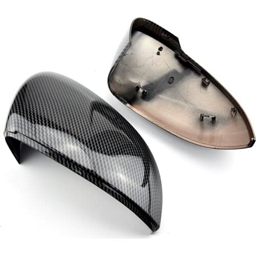 High quality carbon Look black and Bright black Car Rearview mirror housing cover for vw GOLF 8 MK8 2020 2021
