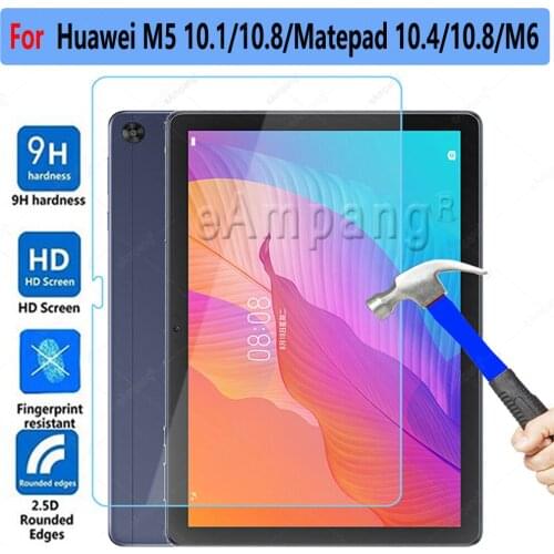 Screen Protector For Huawei MatePad 10.4 T8 Pro 10.8 T10S T10 Tempered Glass for Mediapad M5 lite 10 8 8.4 10.8 Pro M6 T5 10.1