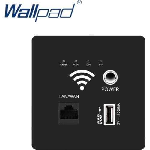 4 Colors 300M Wall Embedded Wireless WIFI AP Router PC Panel USB Socket Outlet Wall Charger WiFi Smart Socket Electric 5V 1000MA