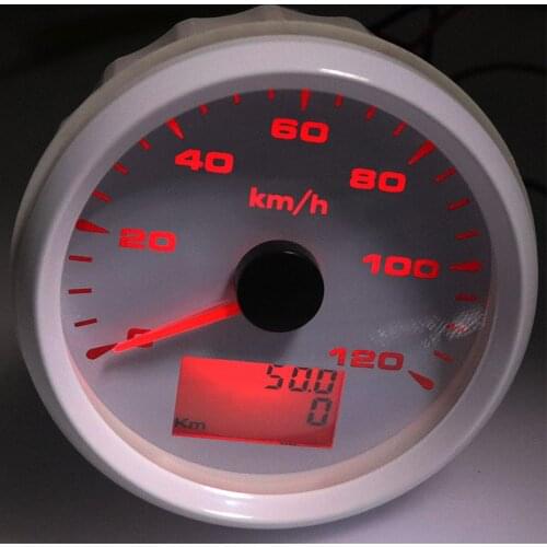 85mm Boat GPS Speedometers 0-200km/h Car GPS Odometer Speed Gauges Meters for Car Yacht Truck Motorcycle 9-32V 8 color light