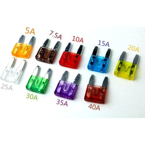 90pcs trumpet Auto Fuse 5a 7.5a 10a 15a 20a 25a 30a 35a 40a amp with High Quality Zinc Material 12v 24v Car Fuse Blade