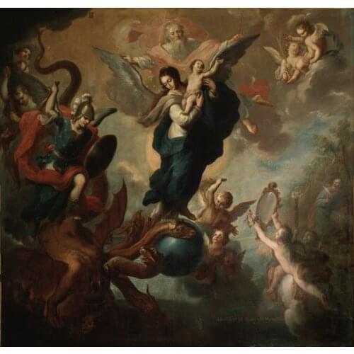 Free shipping wall art decoration pictures classical religion figures Maria angers oil paintings canvas prints prined on canvas