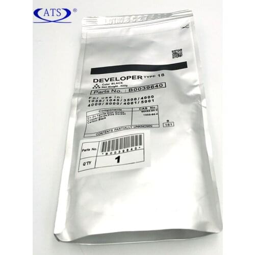 3pcs/lot B0039640 Black Developer Powder type 18 for Ricoh AF 1035 1045 3500 4000 5000 4001 5001 Copier Spare Parts Fittings