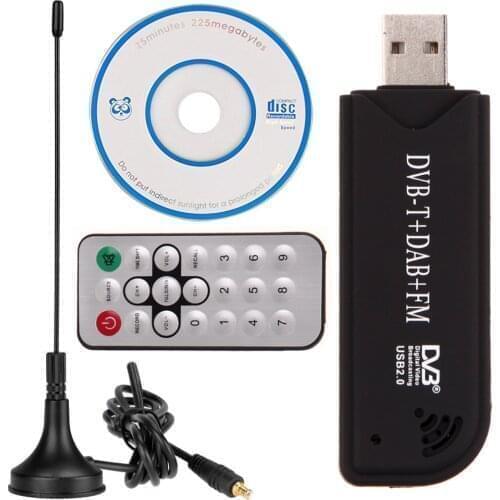 Digital Antenna TV Stick USB 2.0 DVB-T DAB FM Antenna Receiver Mini SDR Video Dongle for Home Elevision Playing Decoration TV