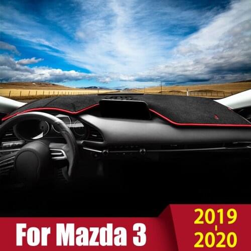 For Mazda 3 BP 2019 2020 Car Dashboard Cover Mat Sun Shade Pad Instrument Panel Carpets Protector Accessories