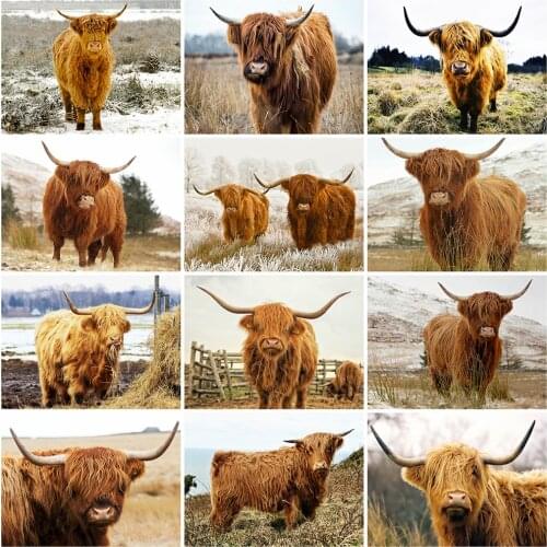 EverShine Animal Diamond Painting Full Square Round Drill Cross Stitch Kit Diamond Embroidery Cow Mosaic 5D DIY Handcraft Hobby