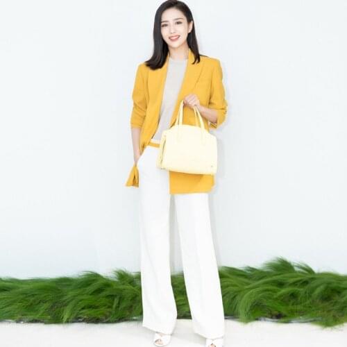 Женские классические брючные костюмы HARLEYFASHION China At AliExpress