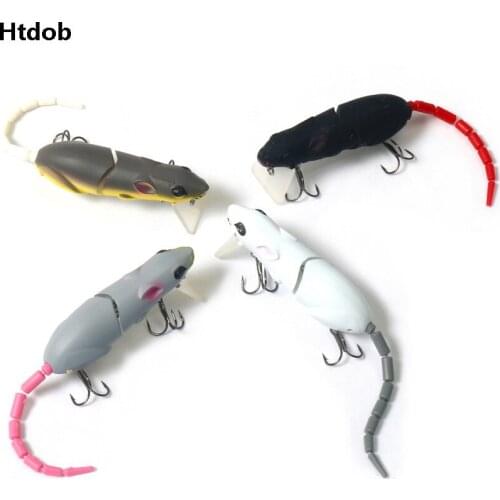 Htdob 1pc Artificial Fishing Lure Plastic Mouse Lure Swimbait Rat Fishing Bait Fishing Lure With Hook Outdoor Fishing Tackle