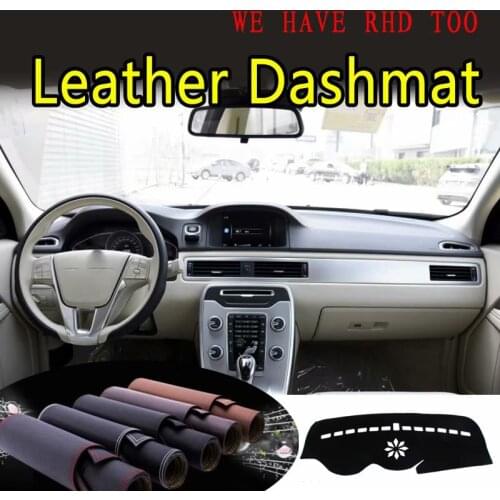 For Volvo s80 s80l 2012 2013 2014 2015 2016 Leather Dashmat Dashboard Cover Dash Mat SunShade Carpet Custom Car Styling LRH+RHD