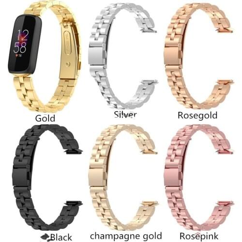 Metal Strap For Fitbit Luxe Watch Band For Fitbit Luxe Stainless Steel Bracelet Loop Smart Watch Accessories Adjustable Belt